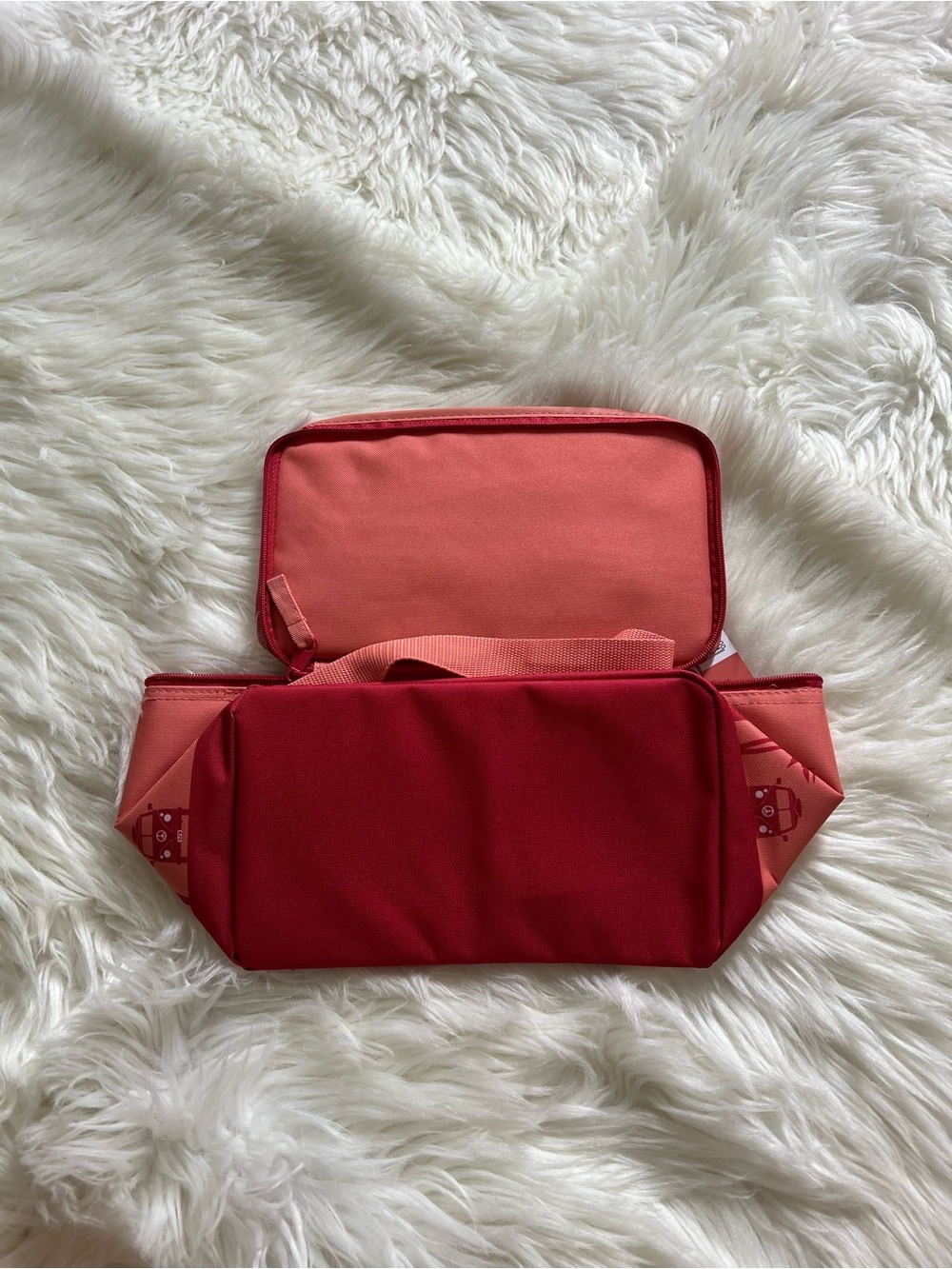 Trader Joe's Coral Mini Insulated Tote Bag - Picture 2 of 5